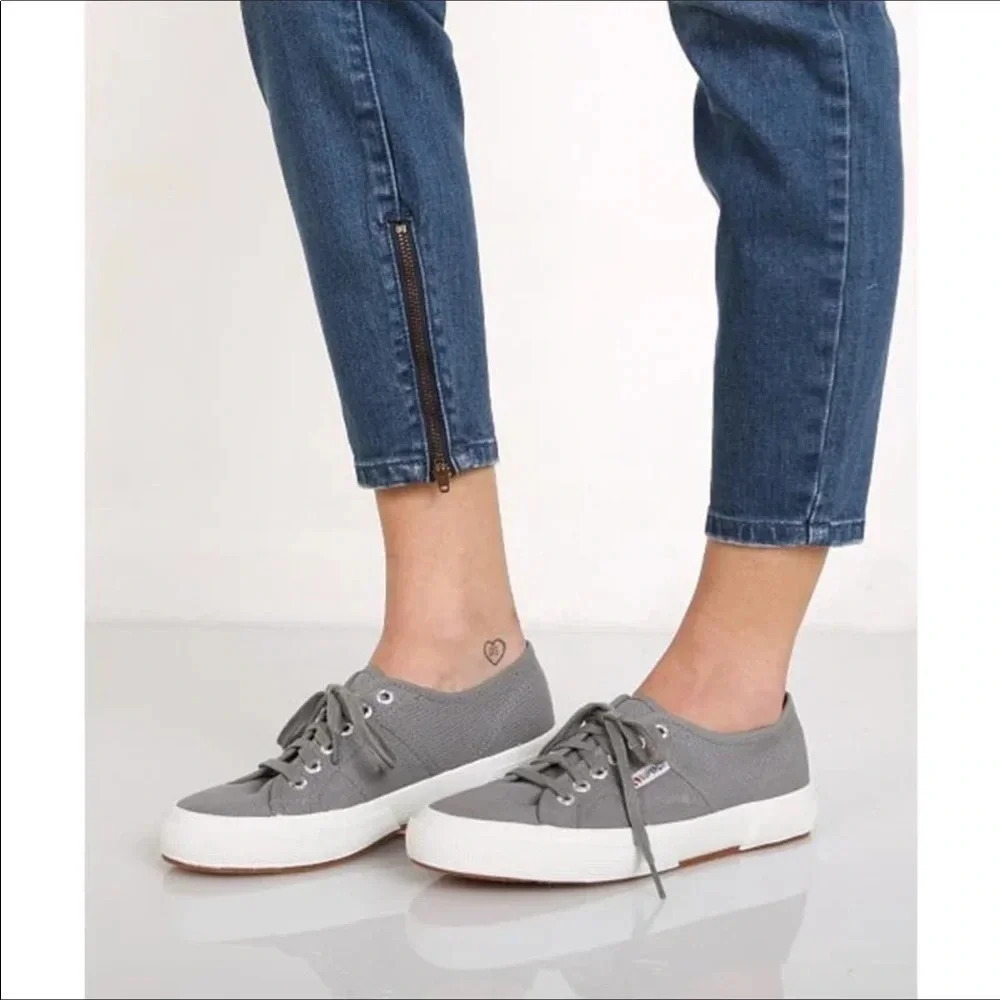 Superga Cory Grey Sage Classic Sneakers Shoes Gray